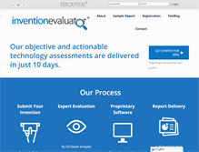 Tablet Screenshot of inventionevaluator.com